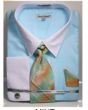 Daniel Ellissa Men's Outlet French Cuff Shirt Set - Pastel Colors