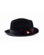 Steven Land Men's 100% Wool Fedora Hat - Feather Bow