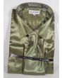 CCO Men's Satin Dress Shirt, Tie and Hanky Set - Discount Pricing