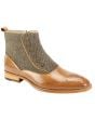 Giovanni Men's Leather Outlet Dress Boot - Real Wool Tweed