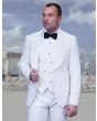 Statement Men's 3 Piece Fashion Tuxedo - Velvet Accents