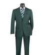 Vinci Men's 2 Piece Wool Feel Executive Suit - Classic Business