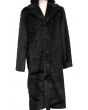 Canto Men's Faux Fur Coat - Full Length Fashion Coat