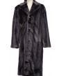 Canto Men's Faux Fur Coat - Full Length Fashion Coat