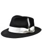 Bruno Capelo Men's Fedora Style Wool Hat - Raw Edge Brim