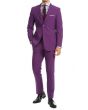 Vinci Men's 2 Piece Poplin Outlet Suit - 2 Button Jacket