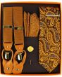 Steven Land Men's Tie and Suspender Gift Set - Multiple Patterns
