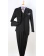 Apollo King Men's 3pc 100% Wool Fashion Suit - Stylish Slanted Vest