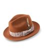 Montique Men's Wool Felt Hat - Abstract Checker Band 