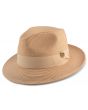 Montique Men's Fashion Straw Fedora Hat - Solid Color