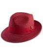 Montique Men's Fashion Straw Fedora Hat - Solid Color