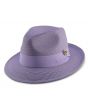 Montique Men's Fashion Straw Fedora Hat - Solid Color