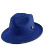 Montique Men's Fashion Straw Fedora Hat - Solid Color