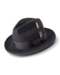 Montique Men's Fashion Wool Fedora Hat - Wide Brim