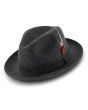 Montique Men's Fashion Wool Fedora Hat - Felt Band