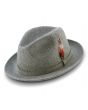 Montique Men's Fashion Wool Fedora Hat - Felt Band