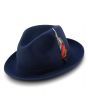 Montique Men's Fashion Wool Fedora Hat - Felt Band