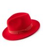 Montique Men's Fashion Wool Fedora Hat - Solid Color