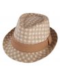 Karl Knox Men's Fedora Style Dress Hat - Mini Windowpane