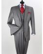 Apollo King Men's 3 Piece Wool Feel Fashion Outlet Suit - 2 Button