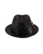 Montique Men's Fashion Straw Fedora Hat - Bold Feather