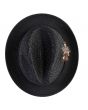 Montique Men's Fashion Straw Fedora Hat - Bold Feather