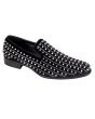 After Midnight Men's Velvet Dress Shoes - Spikes and Studs