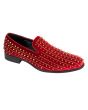 After Midnight Men's Velvet Dress Shoes - Spikes and Studs