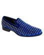 After Midnight Men's Velvet Dress Shoes - Spikes and Studs