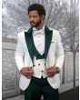 Statement Men's 3 Piece Fashion Tuxedo - Bold Accents