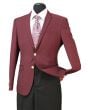 Loriano Men's Wool Blend Single Breasted Blazer - Gold Buttons