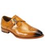 Giovanni Men's Leather Dress Shoe - Sleek Leather Buckle