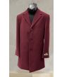 Carmel Zhao Men's 3/4 Length Top Coat - Single Breasted