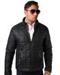 Statement Men's Fashion Jacket - Quilted Bomber Jacket