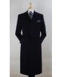 John Knight Men's Full Length Length Top Coat - Hidden Buttons