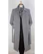 John Knight Men's Full Length Length Top Coat - Hidden Buttons