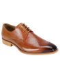 Giovanni Men's Leather Dress Shoe - Perforated Pattern