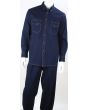 Royal Diamond Men's 2 Piece Long Sleeve Denim Walking Suit - Classic Denim