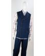 Royal Diamond Men's Outlet 2 Piece Denim Walking Suit - Vest Set