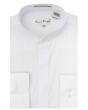 Karl Knox Men's Banded Collar Dress Shirt - Solid Color