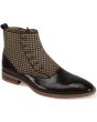 Giovanni Men's Leather Dress Boot - Wool Felt Accent