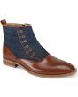 Giovanni Men's Leather Dress Boot - Wool Felt Accent