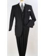 Apollo King Men's 3pc 100% Worsted Wool Suit - Peak Lapel