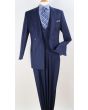 Apollo King Men's 3pc 100% Worsted Wool Outlet Suit - Double Breasted