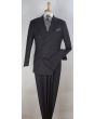 Apollo King Men's 3pc 100% Worsted Wool Suit - Double Breasted