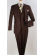 Apollo King Men's 3pc 100% Worsted Wool Suit - Peak Lapel