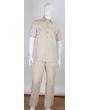 Apollo King Men's 2pc Short Sleeve Walking Suit - 100% Linen