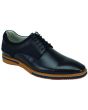Giovanni Men's Leather Dress Shoe - Fabric Accents