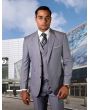 Statement Men's 3 Piece 100% Wool Suit - Solid Color 