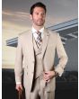 Statement Men's 3 Piece 100% Wool Suit - Solid Color 